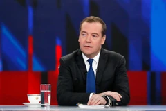Thủ tướng Nga Dmitry Medvedev. (Ảnh: AFP/TTXVN)