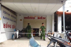Hiện trường vụ việc. (Ảnh: Nguyễn Thanh/TTXVN)