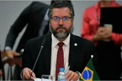 Bộ trưởng Ngoại giao Brazil Ernesto Araujo tại buổi khai mạc cuộc họp Mercosur kéo dài 2 ngày tại Bento Goncalves, Brazil. (Nguồn: AFP)