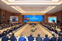 Thủ tướng Nguyễn Xuân Phúc phát biểu khai mạc. (Ảnh: Thống Nhất/TTXVN)