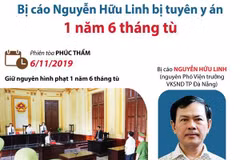 [Infographics] Bị cáo Nguyễn Hữu Linh bị tuyên y án 1 năm 6 tháng tù
