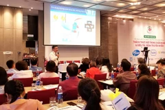 Quang cảnh buổi hội thảo. (Ảnh: Đinh Hằng/TTXVN)