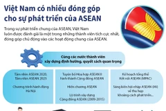 [Infographics] Việt Nam có nhiều đóng góp cho sự phát triển của ASEAN