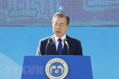 Tổng thống Hàn Quốc Moon Jae-in. (Ảnh: Yonhap/TTXVN)