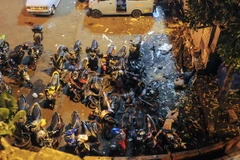 Hiện trường vụ đánh bom ở Jakarta ngày 24/5. (Nguồn: EPA/TTXVN)