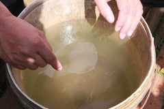 Nước giếng bị nhiễm xăng dầu. (Ảnh minh họa: Phạm Cường/TTXVN)