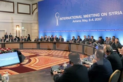 Toàn cảnh vòng hòa đàm Syria ở Astana ngày 4/5. (Nguồn: AFP/TTXVN)