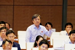 Đại biểu Quốc hội Thành phố Hồ Chí Minh Trương Trọng Nghĩa phát biểu. (Ảnh: Nguyễn Dân/TTXVN)