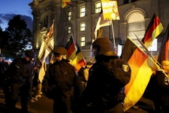 Biểu tình phản đối chủ nghĩa phân biệt chủng tộc ở Đức. (Nguồn: Sputnik)