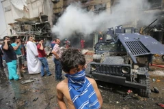 Hiện trường vụ đánh bom ở Baghdad. (Nguồn: AFP/TTXVN)