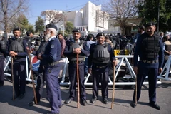 Cảnh sát Pakistan. (Ảnh: AFP/TTXVN) 