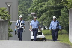 Cảnh sát Nhật Bản. (Ảnh: EPA/TTXVN)