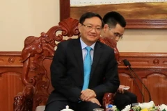 Đại sứ đặc mệnh toàn quyền ​Việt Nam tại Lào Nguyễn Bá Hùng. (Ảnh: Phạm Kiên/TTXVN)