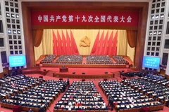 Đại hội đại biểu toàn quốc lần thứ XIX của Đảng Cộng sản Trung Quốc. (Ảnh: THX/TTXVN)