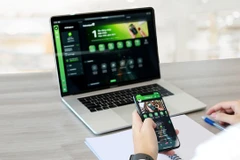 VCB Digibank thu hút số lượng lớn khách hàng đăng ký. (Ảnh: CTV/Vietnam+)