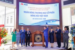 1,175 tỷ cổ phiếu của MSB chính thức niêm yết trên sàn HoSE. (Ảnh: CTV/Vietnam+)