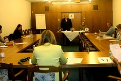 Ông Marcel Winter tại một cuộc họp báo về vấn đề lao động nước ngoài ở Séc (Ảnh: Trần Quang Vinh/Vietnam+)