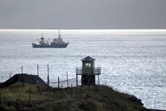 Một góc đảo Kunashir ở khu vực quần đảo tranh chấp giữa Nga và Nhật Bản tháng 11/2005. (Nguồn: AP/TTXVN) 