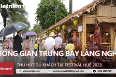 Có gì bên trong không gian trưng bày làng nghề tại Festival Huế 2023?