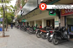 Vỉa hè tại đường Kim Ngưu, quận Hai Bà Trưng, thành phố Hà Nội thông thoáng sau cao điểm xử lý vi phạm lấn chiếm vỉa hè.