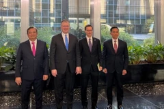 Các quan chức dẫn đầu phái đoàn 2 nước tại đối thoại. (Nguồn: X)