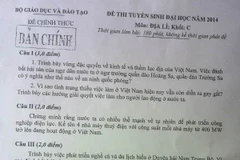 Đề thi đại học các môn Địa lý, Toán khối B, Toán khối D 
