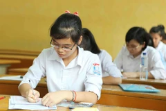Thí sinh dự thi đại học năm 2013. (Ảnh: TTXVN)