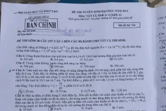 Đề thi tuyển sinh đại học năm 2014 môn Vật lý, khối A-A1 
