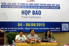 Họp báo giới thiệu Triển lãm Telefilm 2015. (Ảnh: Hoàng Hải/Vietnam+)