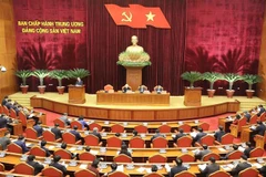 Một phiên họp của Ban Chấp hành Trung ương Đảng khóa XIII. (Ảnh: Trí Dũng/TTXVN)