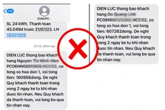 Hình ảnh tin nhắn do khách hàng cung cấp.