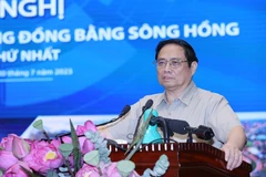 Thủ tướng Phạm Minh Chính phát biểu tại Hội nghị. (Ảnh: Dương Giang/TTXVN)