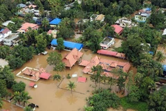 Lũ lụt ở bang Kerala. (Nguồn: NDTV)