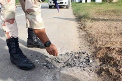 Hiện trường vụ nổ bom. (Nguồn: The Nation)