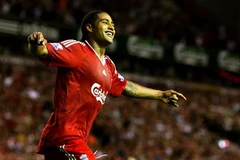 Hậu vệ phải của Liverpool, Glen Johnson. (Ảnh: TT&VH)