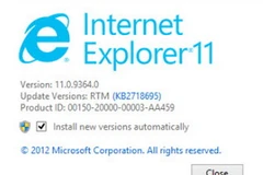 Microsoft xác nhận Internet Explorer 11 có trên Win 7