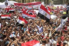 Biểu tình chống chính phủ đang lan rộng ở Ai Cập. (Nguồn: AP)