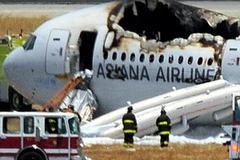 Hiện trường vụ tai nạn máy bay. (Nguồn: AFP)