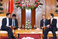 Thủ tướng Nguyễn Tấn Dũng tiếp Bộ trưởng Kinh tế và Công nghệ Cộng hòa Liên bang Đức Philipp Roesler. (Ảnh: Đức Tám/TTXVN)