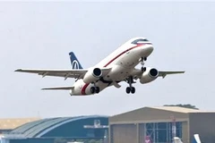 Hình ảnh cuối cùng của chiếc Sukhoi Superjet 100 xấu số. (Nguồn: AP)