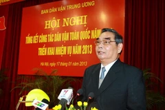Ông Lê Hồng Anh, Ủy viên Bộ Chính trị, Thường trực Ban Bí thư đến dự và phát biểu chỉ đạo hội nghị. (Ảnh: Doãn Tấn/TTXVN)