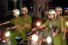 Công an thành phố Cần Thơ ra quân trấn áp tội phạm. (Nguồn: canthotv.vn)