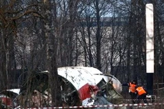 Hiện trường vụ tai nạn máy bay. (Ảnh: AP)