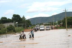 Mưa lớn gây ngập lụt ở nhiều nơi của Bình Thuận. Ảnh minh họa. (Nguồn: nld.com.vn)