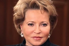 Bà Valentina Ivanovna Matviyenko, Chủ tịch Hội đồng Liên bang Nga. (Ảnh: TTXVN) 