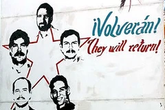 Hình ảnh 5 thanh niên Cuba trên một áp phích kêu gọi trả tự do cho họ ở Cuba. (Nguồn: en.wikipedia.org)