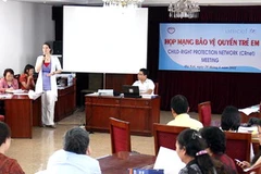 Toàn cảnh Cuộc họp Mạng thành viên các tổ chức xã hội làm việc về trẻ em. (Ảnh: Quý Trung/TTXVN)