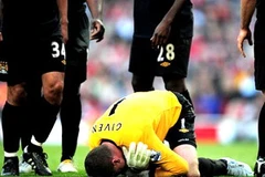 Chấn thương của thủ thành Shay Given đã đẩy Man City vào cảnh khó khăn. (Nguốn: TT&VH)