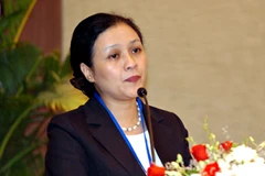 hứ trưởng Bộ Ngoại giao Nguyễn Phương Nga phát biểu khai mạc Hội nghị “Gặp gỡ địa phương và Ngoại giao đoàn.” (Ảnh: Minh Đức/TTXVN)