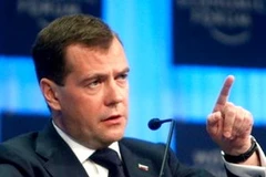 Tổng thống Nga Dmitry Medvedev tại Diễn đàn kinh tế thế giới năm 2011. (Nguồn: AP)